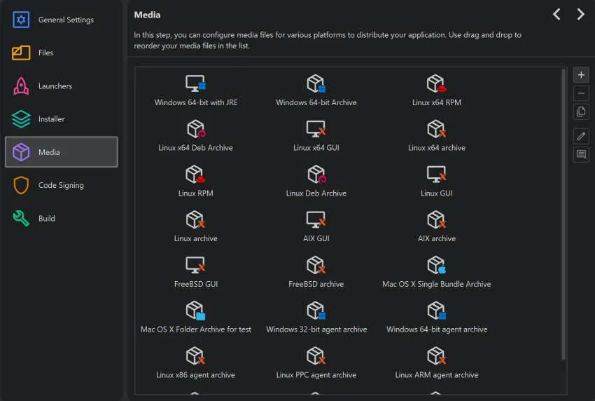 Screenshot of install4j
