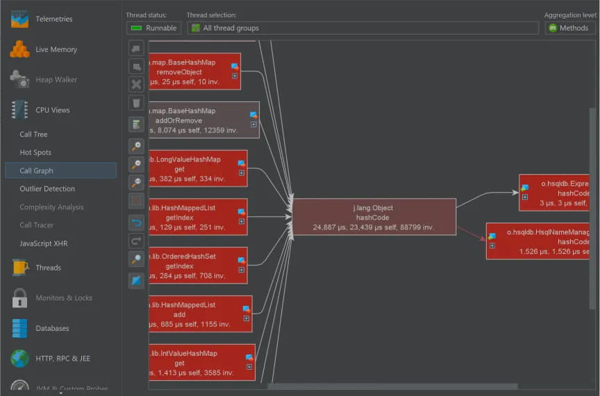 Screenshot of JProfiler