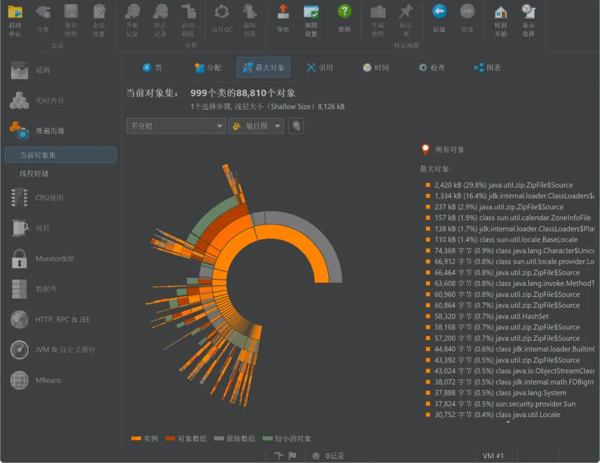 Screenshot of JProfiler