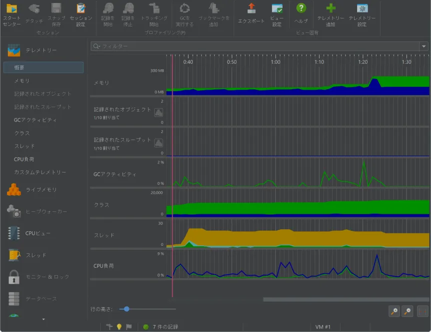 Screenshot of JProfiler