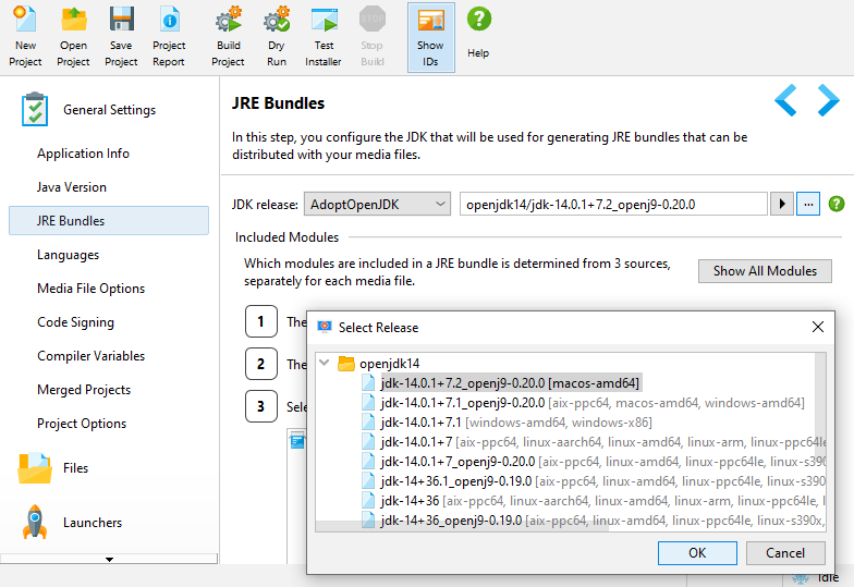 Emulación Remo desarrollando install4j Help - JRE bundles