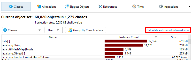 Shallow size vs retained size android