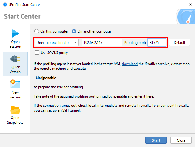 jprofiler agent remote jprofiler agent remote